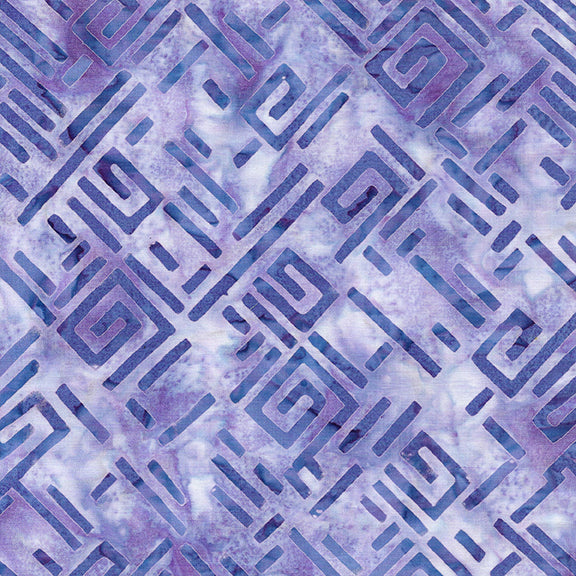 Bubbles Curves and Corners - Spirangles-Purple Periwinkle