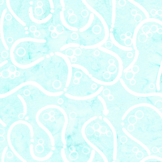 Bubbles, Curves and Corners - All Tangled Up-Teal Icicle