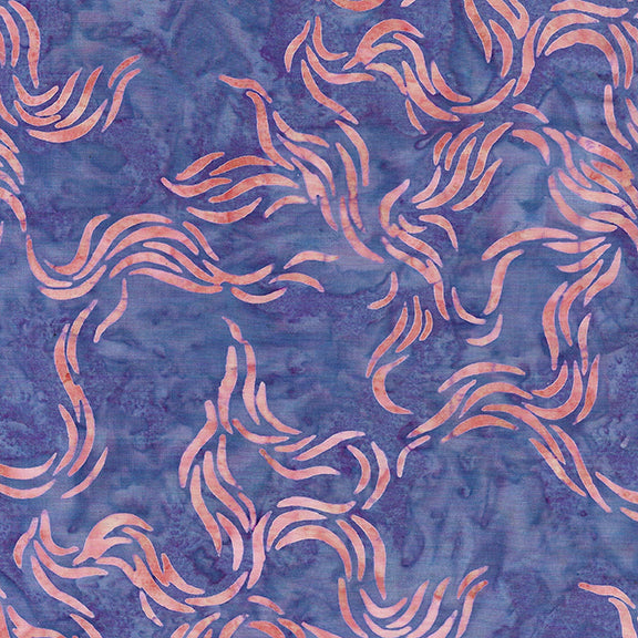 Bubbles Curves and Corners - Roving-Purple Heather