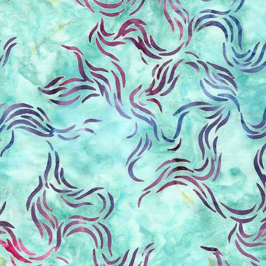 Bubbles Curves and Corners - Roving-Teal Chameleon