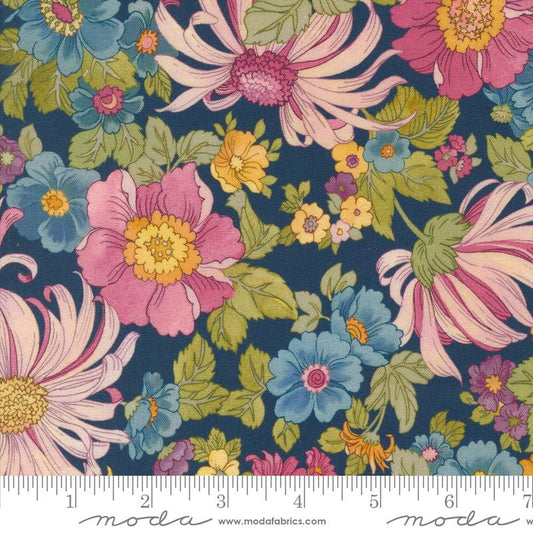 Chelsea Garden - Navy (Flower Show Large Floral)