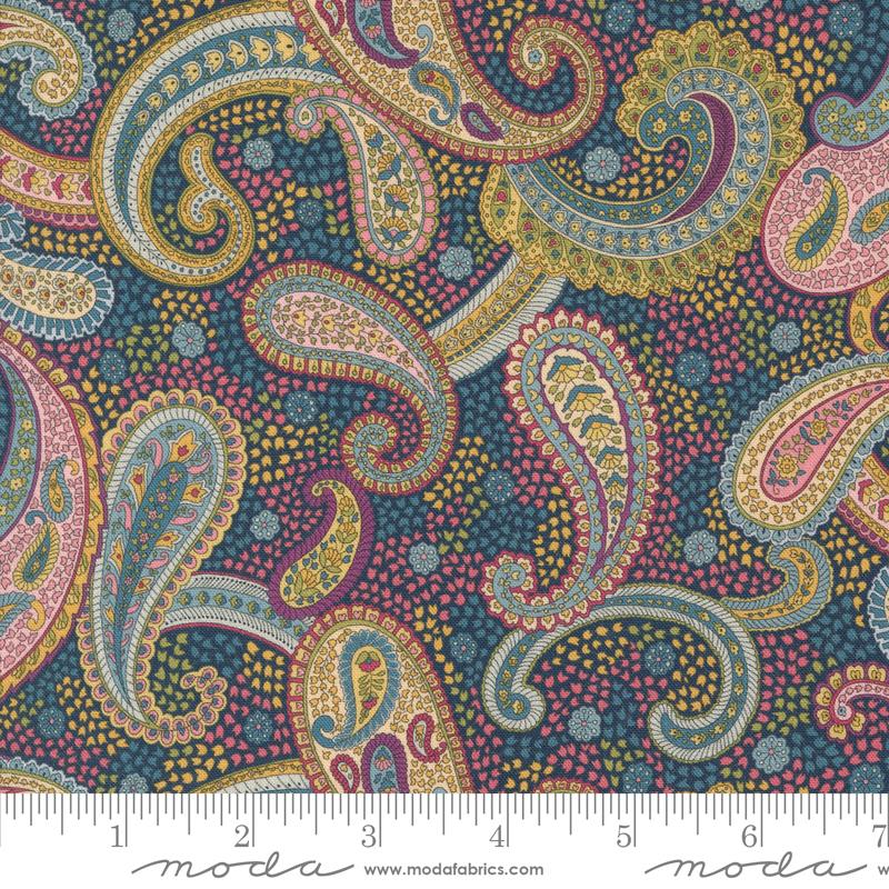 Chelsea Garden - Navy Multi (Bohemian Flare Paisley)
