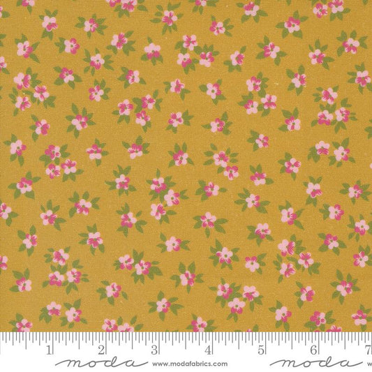 Chelsea Garden - Goldenrod (Tea Rose Ditsy Small Floral)