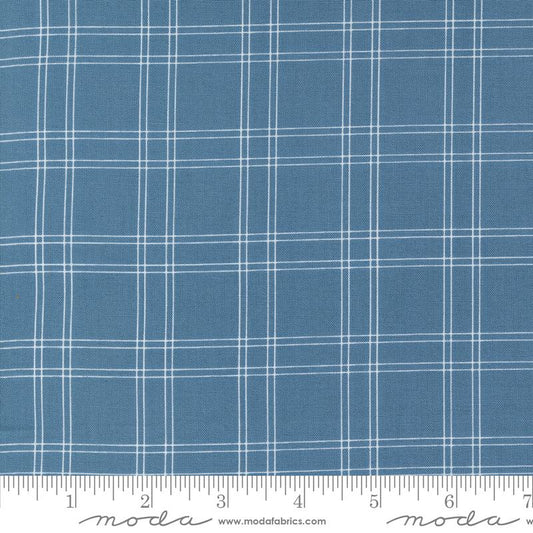 Shoreline - Medium Blue Plaid Checks and Plaid