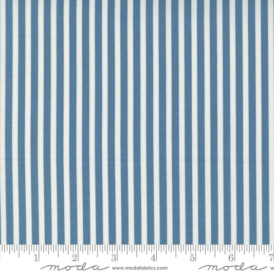 Shoreline - Medium Blue Simple Stripe Stripes