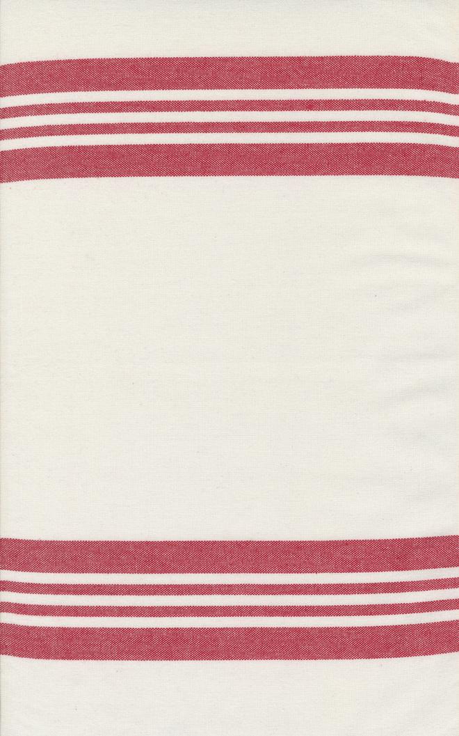 18" Panache Toweling - White Red