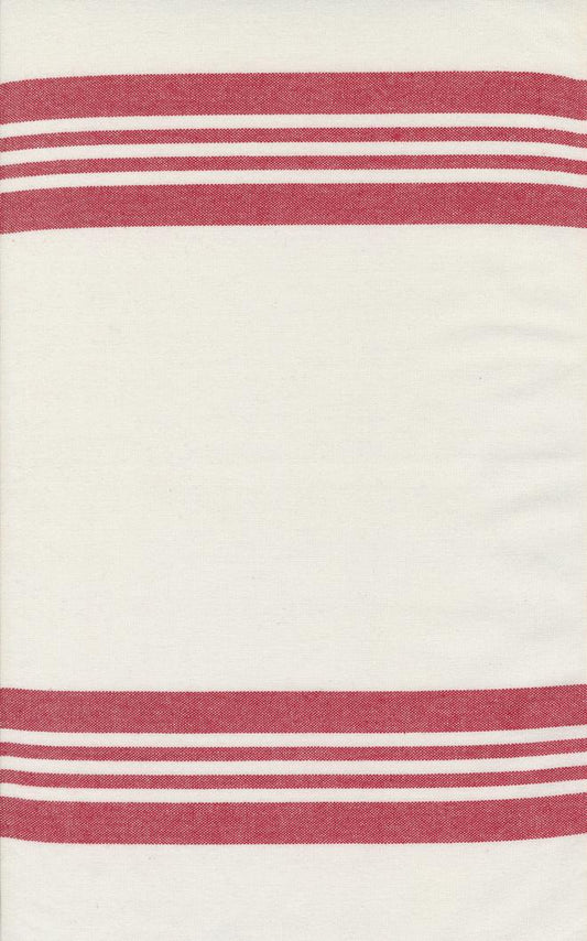 18" Panache Toweling - White Red