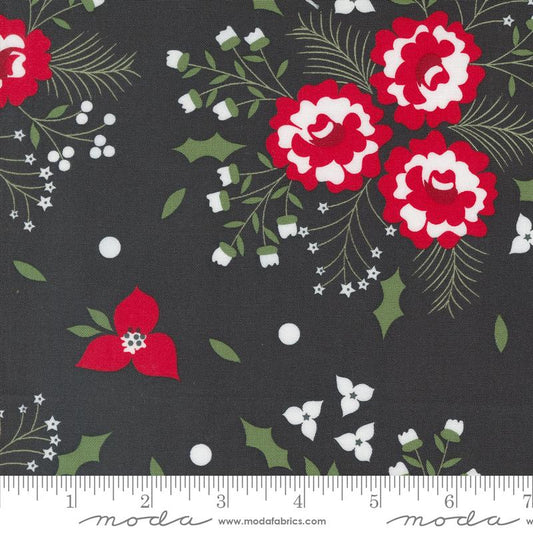 Starberry - Holiday Rose Florals Charcoal