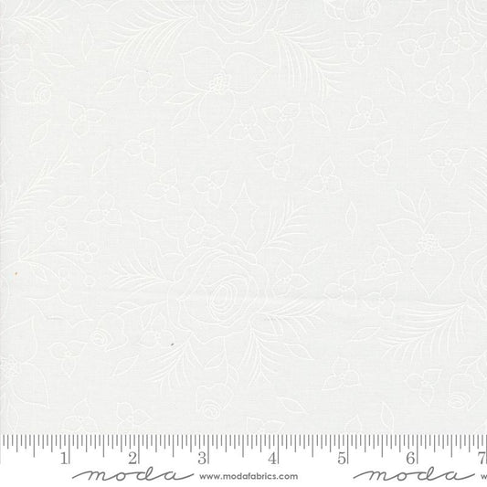 Starberry - Winter Sketch Florals Off White White