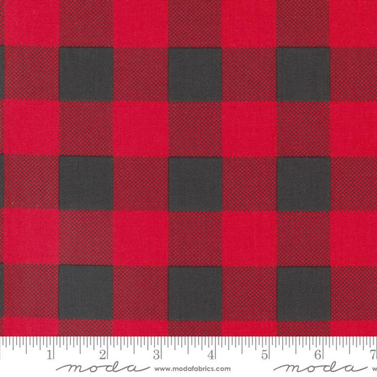 Starberry -  Check Checks and Plaids Buffalo Check Red Charcoal