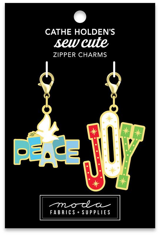 Peace & Joy Zipper Pull 2ct