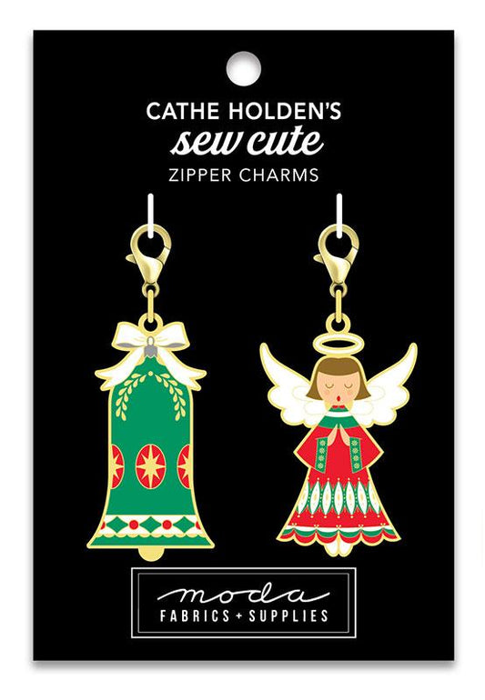 Bell & Angel Zipper Pull 2ct