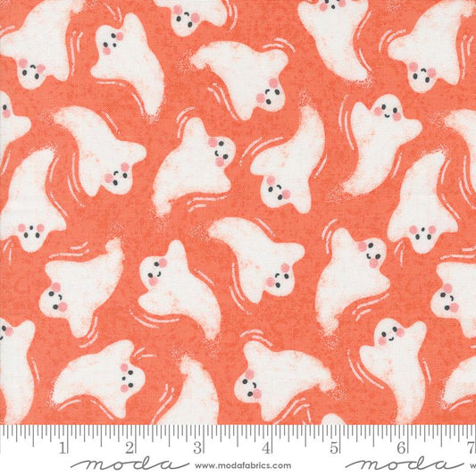 Hey Boo - Friendly Ghost Halloween Ghost (Soft Pumpkin)