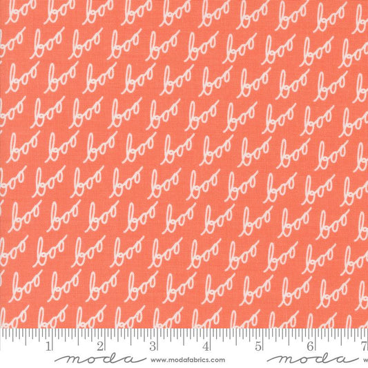 Hey Boo - Boo Text and Words (Soft Pumpkin)
