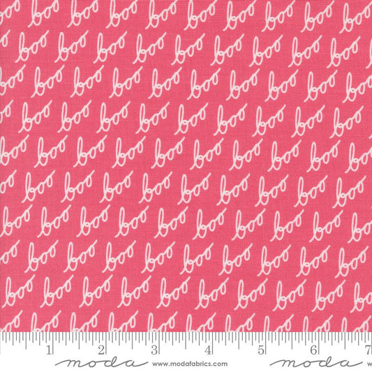 Hey Boo - Boo Text and Words (Love Potion Pink)