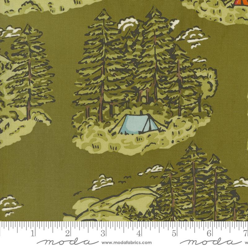 The Great Outdoors - Forest (Vintage Camping Landscape)