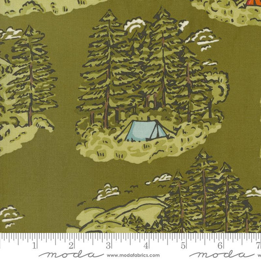 The Great Outdoors - Forest (Vintage Camping Landscape)