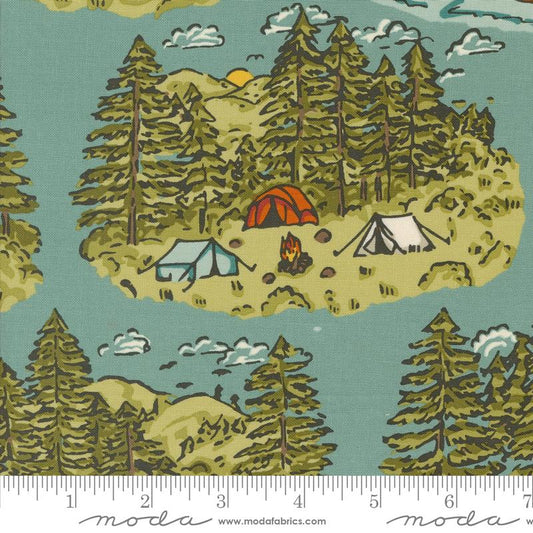 The Great Outdoors - Sky (Vintage Camping Landscape)