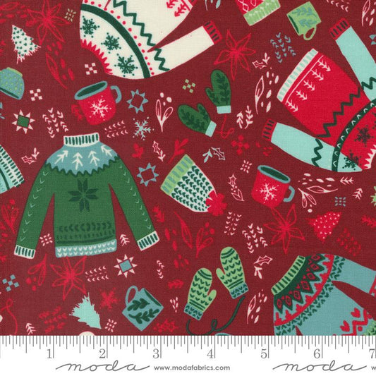 Cozy Wonderland - Cozy Please Novelty Sweaters (Burgundy)