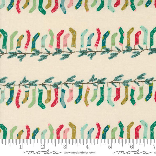 Cozy Wonderland - Stocking Stripe Stripes Stockings (Natural)