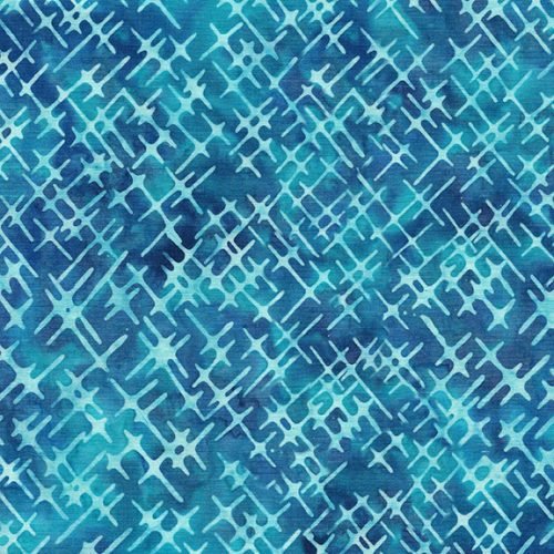 Squiggles, Dots & Lines - Cross Hatch-Blue Cornflower