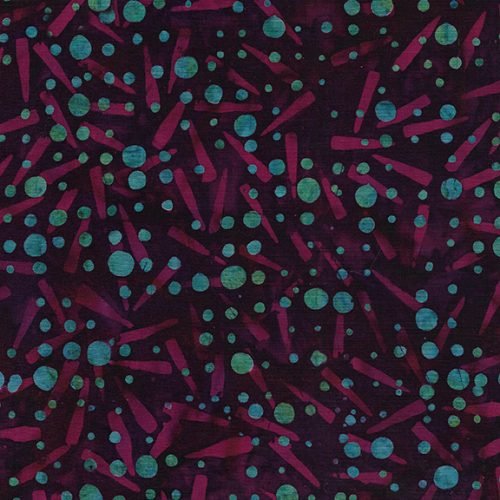 Squiggles, Dots & Lines - Dotty Grid-Purple Wine