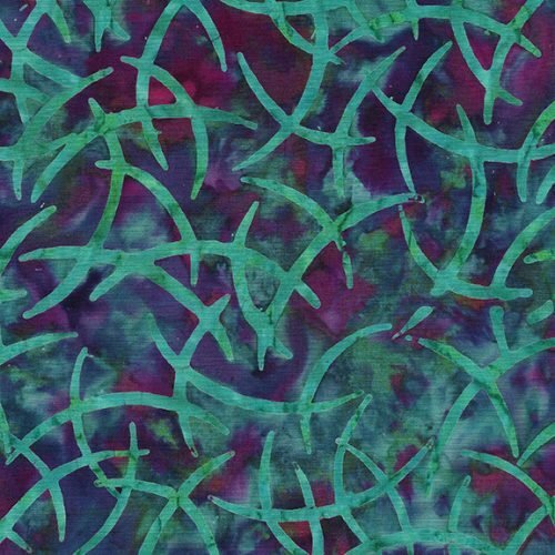 Squiggles, Dots & Lines - Wisps-Multi Teal Burgundy