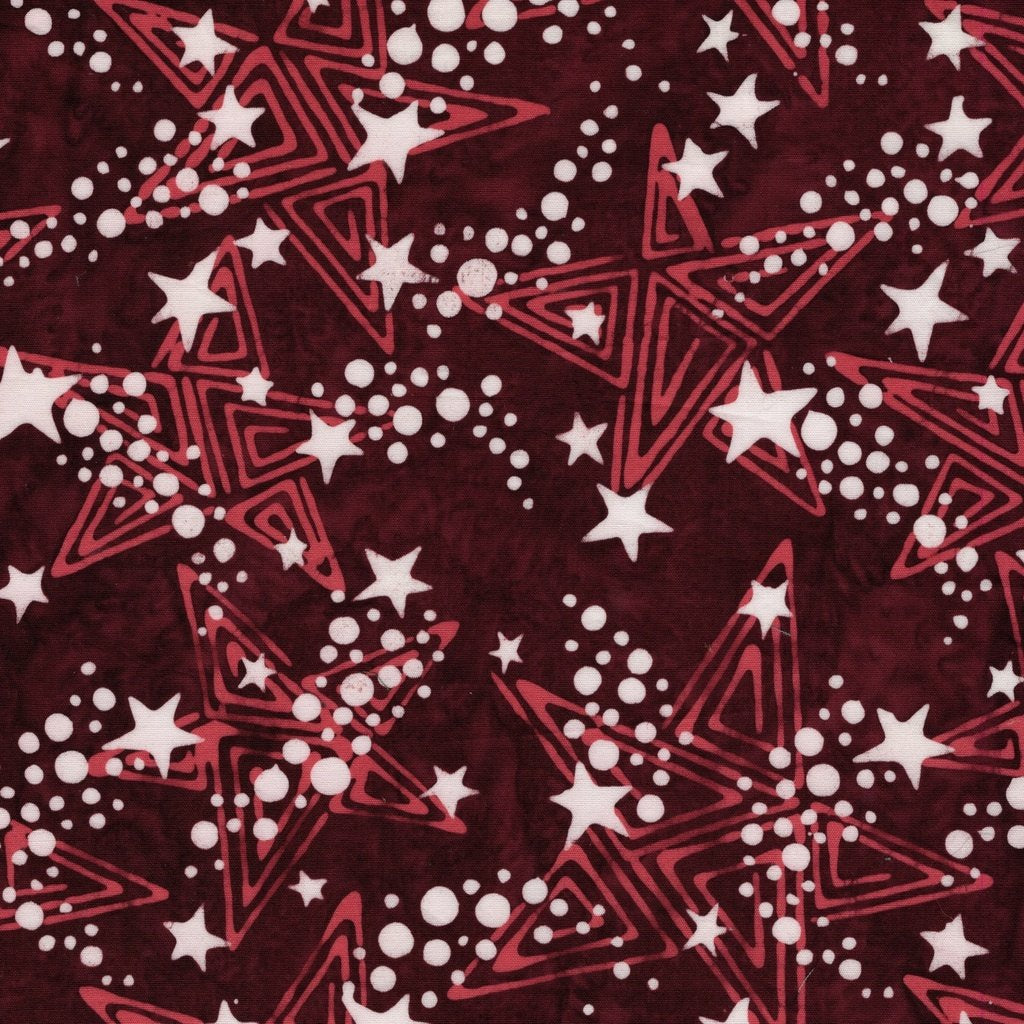 Freedom Rings - Shooting Stars Red Burgundy
