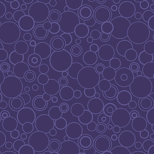 Amazing Poppies - Circles Purple 628-66