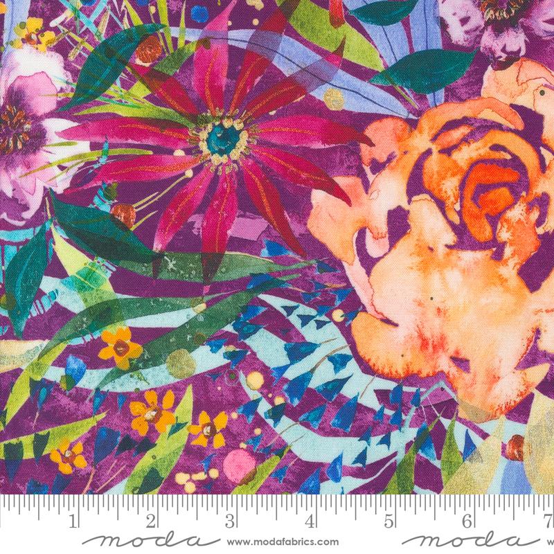 Coming Up Roses - Rose of My Heart Large Floral Watercolor (Amethyst)