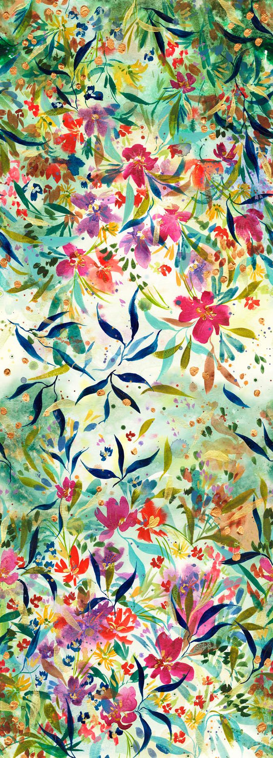 Coming Up Roses - Fleur Amour Ombre Watercolor Floral (Rainbow)