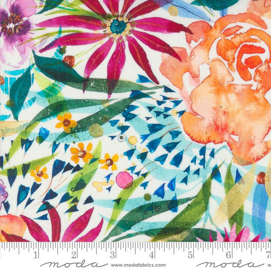 Coming Up Roses - Rayon Rose Of My Heart Large Floral (Cloud Rose)