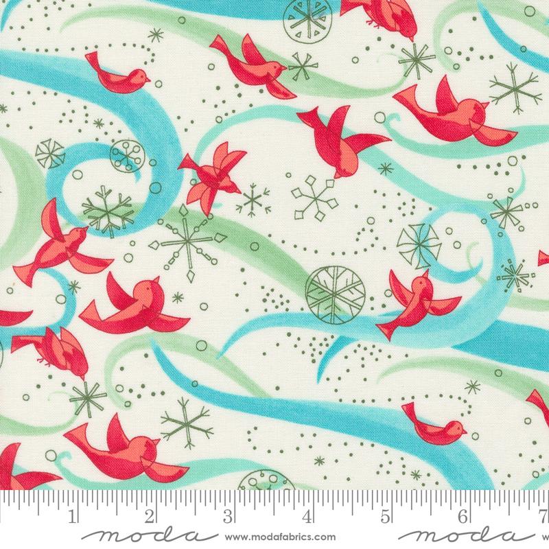 Winterly - Birds With Ribbons Novelty Birds Cream