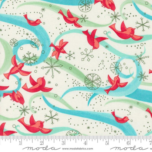 Winterly - Birds With Ribbons Novelty Birds Cream