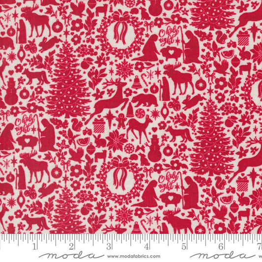 Pine Valley - O Holy Night Damask Novelty Berry