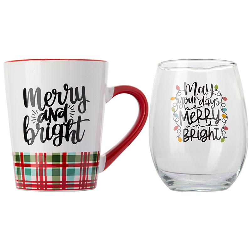 16oz Merry Mug Xmas/Stemless 95715 Home Essentials#1