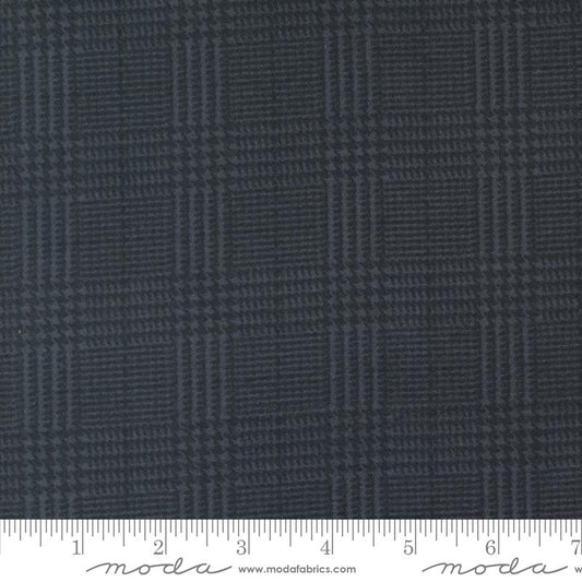 Farmhouse Flannels III - Flannel Box Check Checks and Plaids (Black)