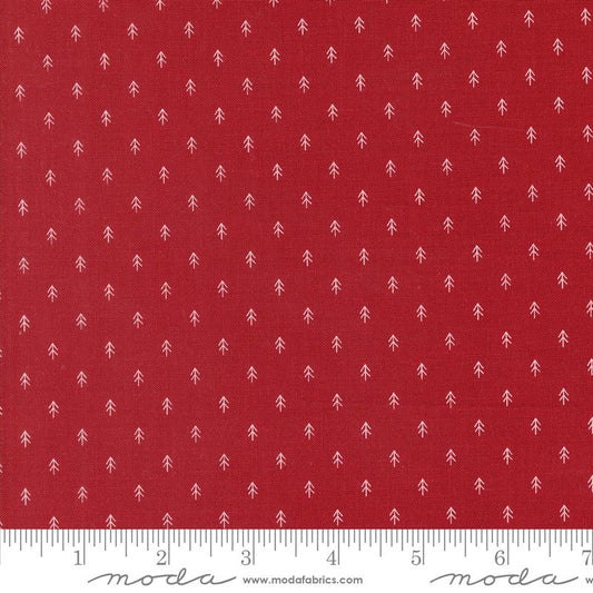 On Dasher Tiny Trees Red 55668 12 Moda #1