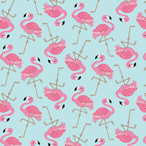 At The Zoo - Flamingos 6603-72  Multi