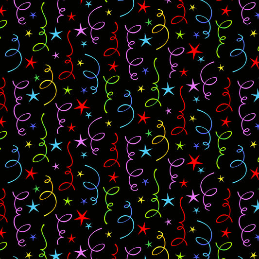 Party Time!  Streamers and Stars - 6643-97 Multi