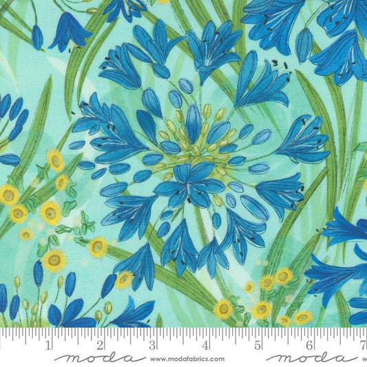 Serena Shores - Agapanthus Florals in Aqua