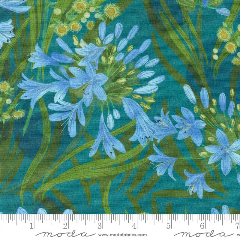 Serena Shores - Agapanthus Florals in Lagoon