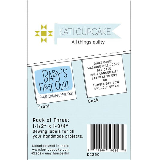 Sew in Labels Baby's Quilt Blue