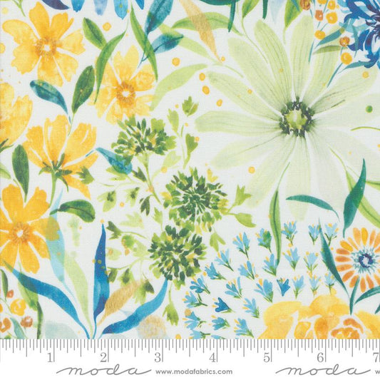 Sunshine & Blue Skies - Sunny Days Florals Watercolor Cloud