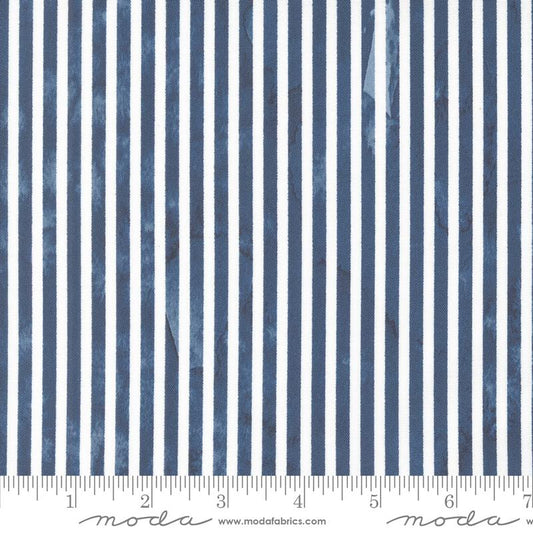 Sunshine & Blue Skies - Line Dance Stripes Watercolor Indigo