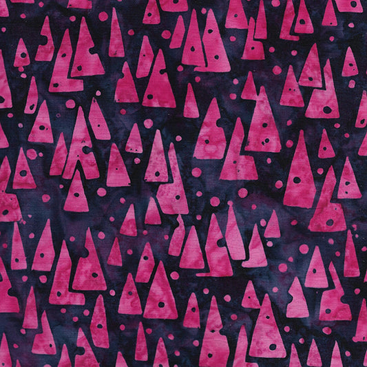 Geometric Symphony - Triangles and Dots-Purple Blackberry