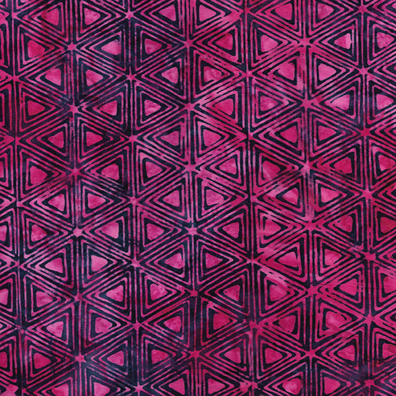 Geometric Symphony - Triangles-Purple Blackberry