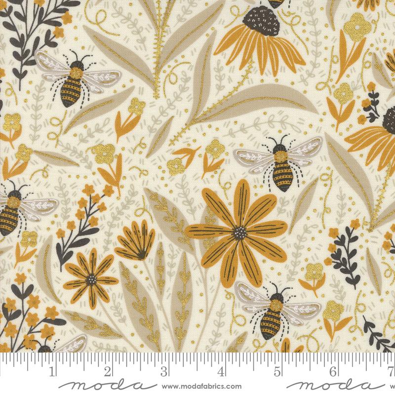 Bee Garden - Bee Garden Florals Bees Metallic Porcelain