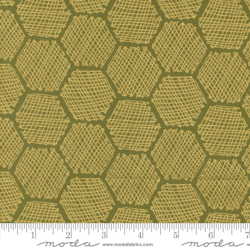 Bee Garden - Honeycomb Geometrics Honeycomb Metallic Ivy