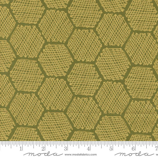Bee Garden - Honeycomb Geometrics Honeycomb Metallic Ivy